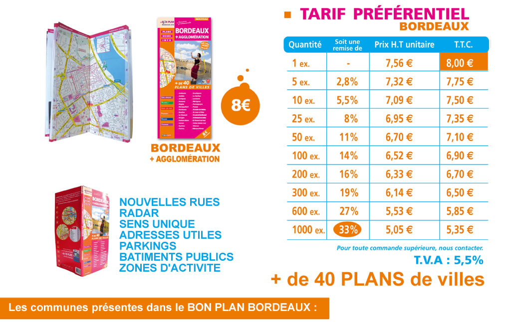 Tarifs Bordeaux